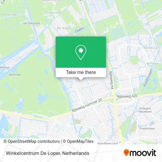 Winkelcentrum De Loper map