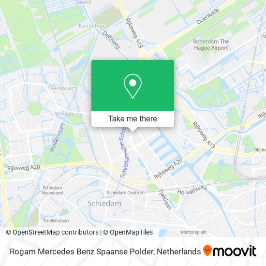 Rogam Mercedes Benz Spaanse Polder map