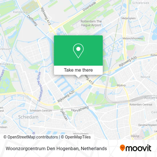 Woonzorgcentrum Den Hogenban map