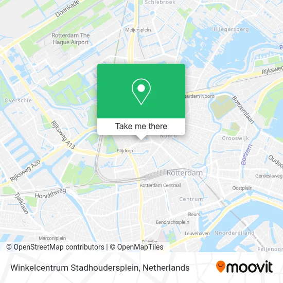 Winkelcentrum Stadhoudersplein map