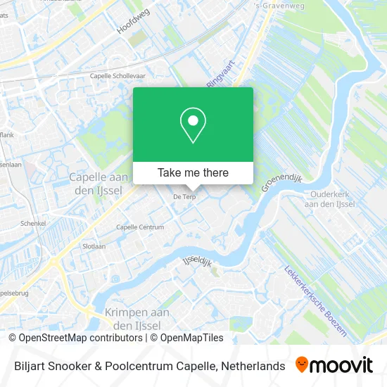 Biljart Snooker & Poolcentrum Capelle map