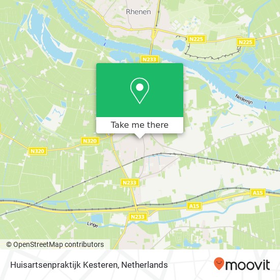 Huisartsenpraktijk Kesteren map