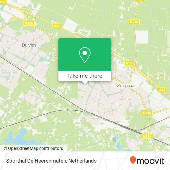 Sporthal De Heerenmaten map