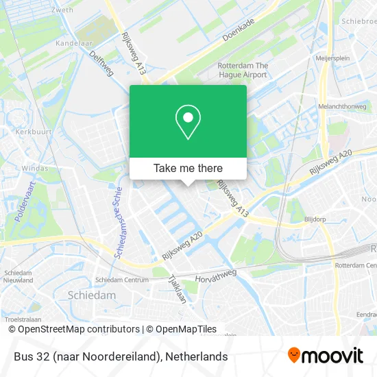 Bus 32 (naar Noordereiland) map