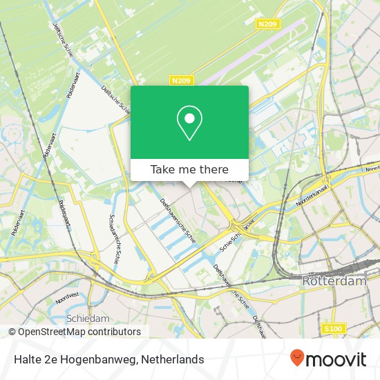 Halte 2e Hogenbanweg map