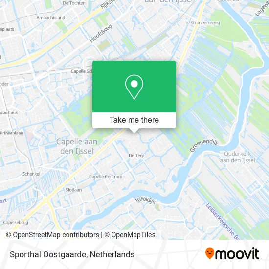 Sporthal Oostgaarde map
