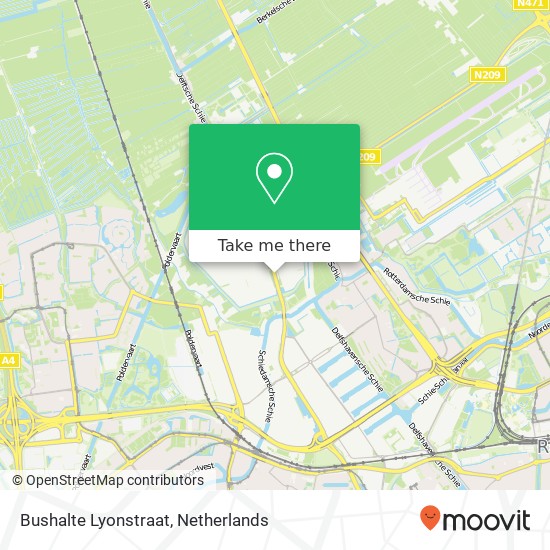 Bushalte Lyonstraat map