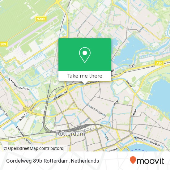 Gordelweg 89b Rotterdam Karte