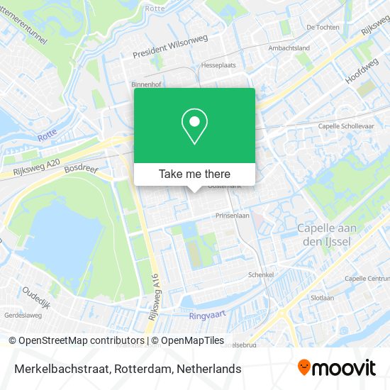 Merkelbachstraat, Rotterdam map