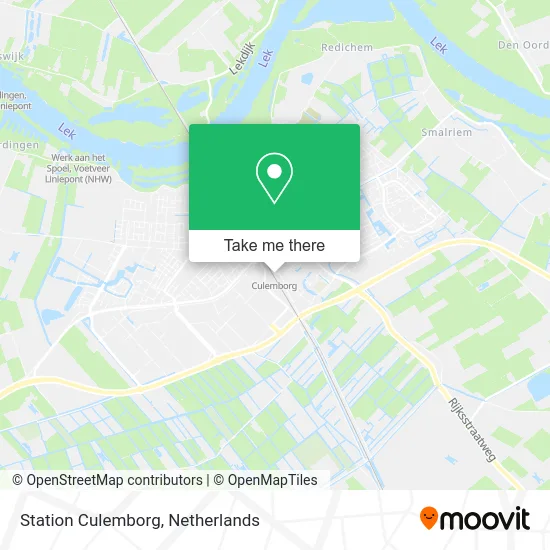 Station Culemborg map