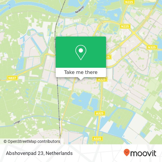 Abshovenpad 23 map