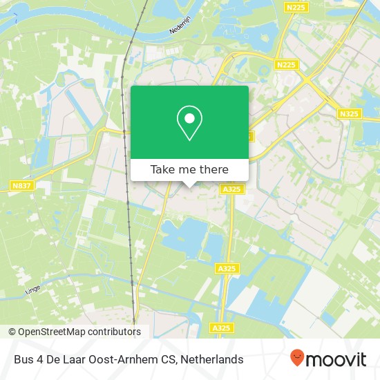 Bus 4 De Laar Oost-Arnhem CS map