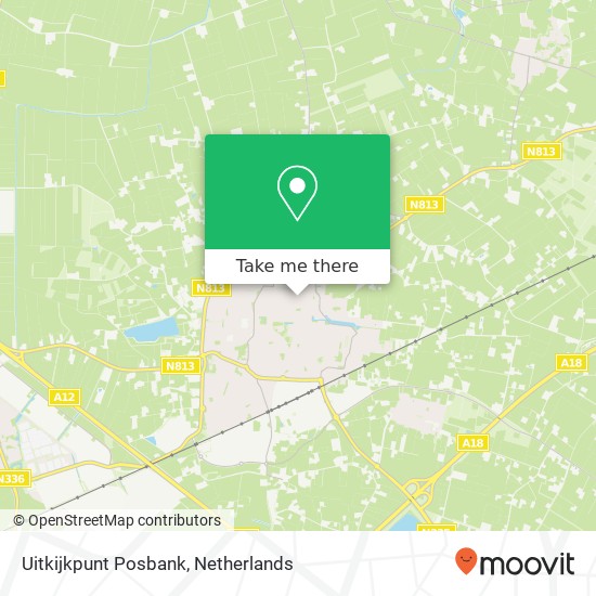 Uitkijkpunt Posbank map