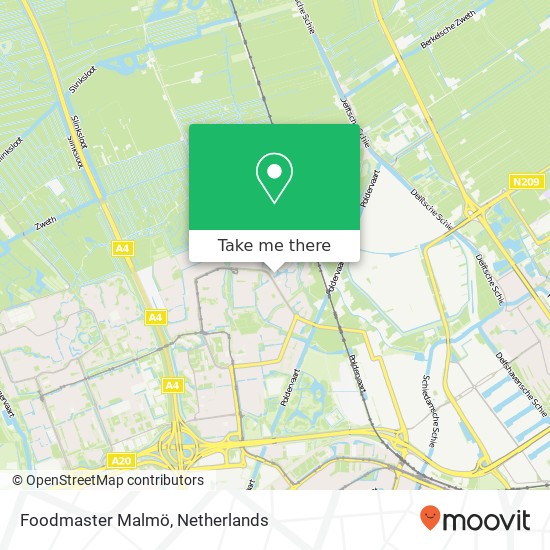 Foodmaster Malmö map