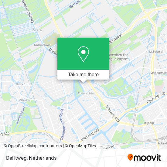 Delftweg map