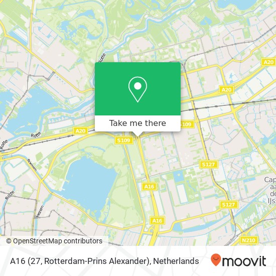 A16 (27, Rotterdam-Prins Alexander) map