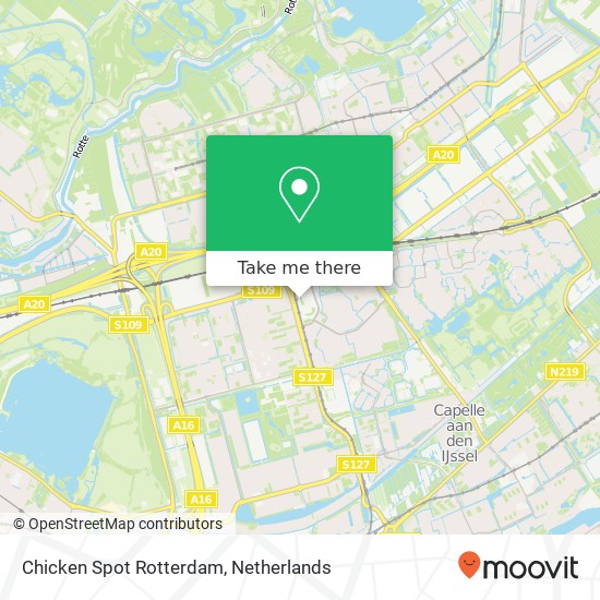 Chicken Spot Rotterdam map