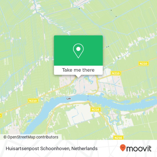 Huisartsenpost Schoonhoven map