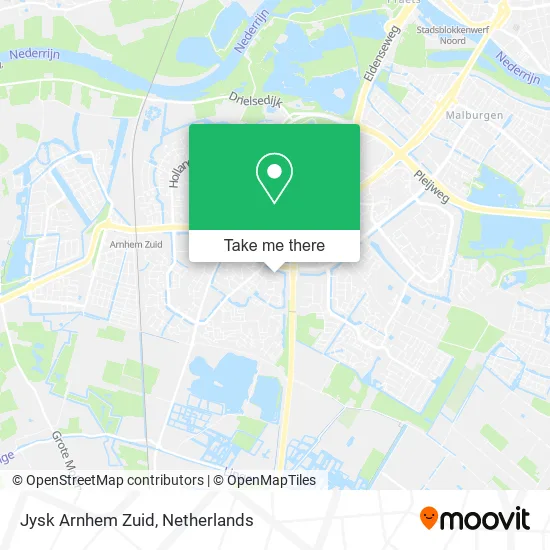 Jysk Arnhem Zuid map