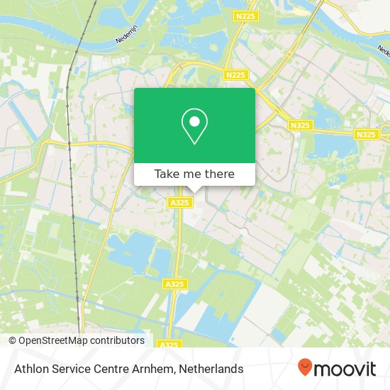 Athlon Service Centre Arnhem map