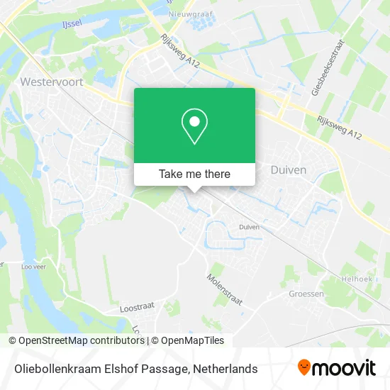 Oliebollenkraam Elshof Passage map