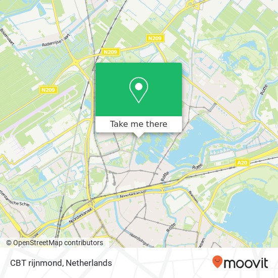 CBT rijnmond map