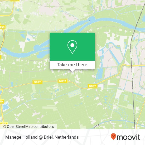 Manege Holland @ Driel map