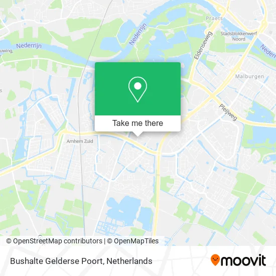 Bushalte Gelderse Poort map
