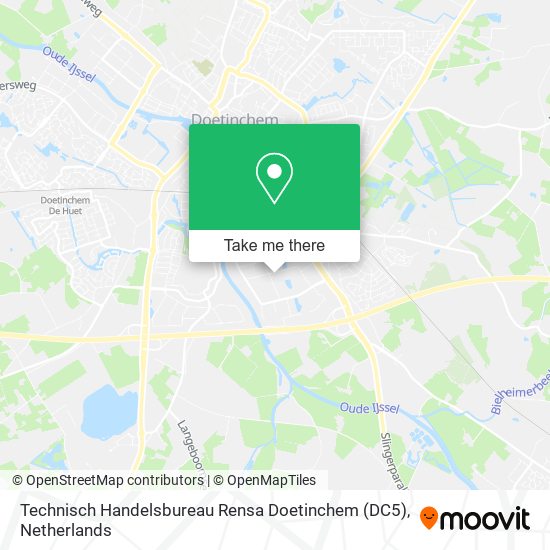 Technisch Handelsbureau Rensa Doetinchem (DC5) map