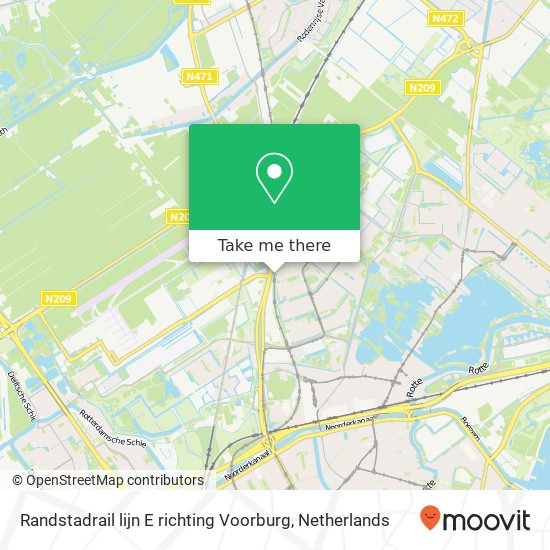 Randstadrail lijn E richting Voorburg map