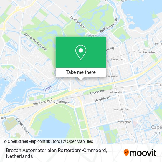 Brezan Automaterialen Rotterdam-Ommoord map