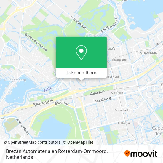 Brezan Automaterialen Rotterdam-Ommoord map