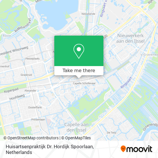 Huisartsenpraktijk Dr. Hordijk Spoorlaan map