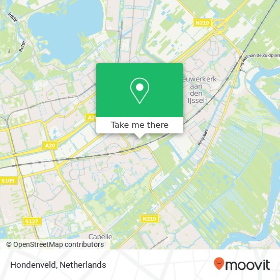 Hondenveld map