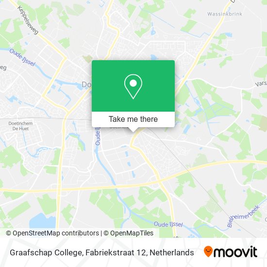 Graafschap College, Fabriekstraat 12 map