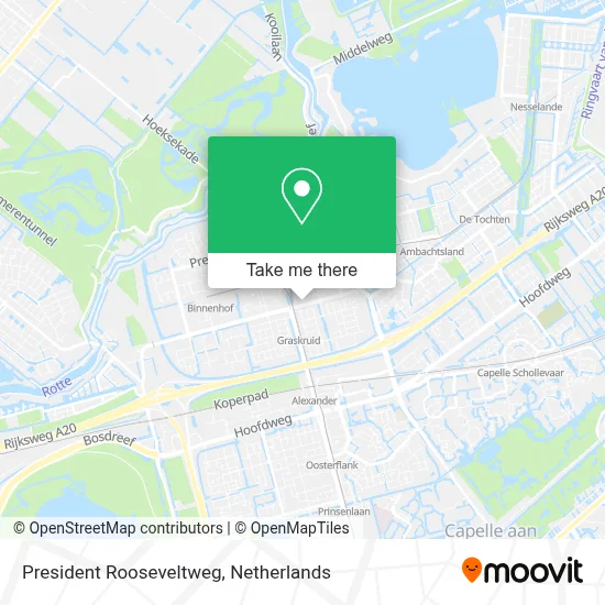 President Rooseveltweg map