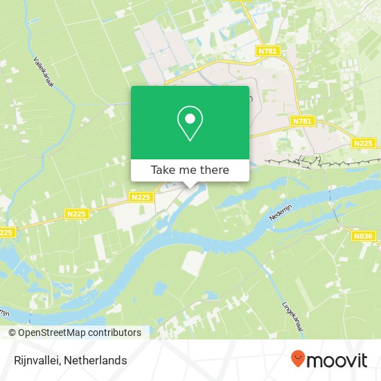 Rijnvallei map