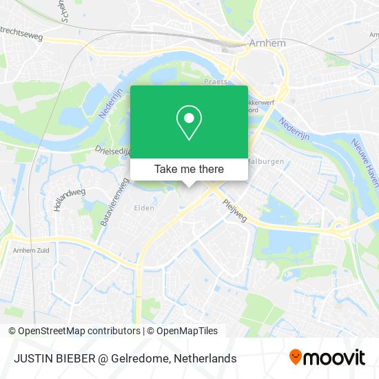 JUSTIN BIEBER @ Gelredome map