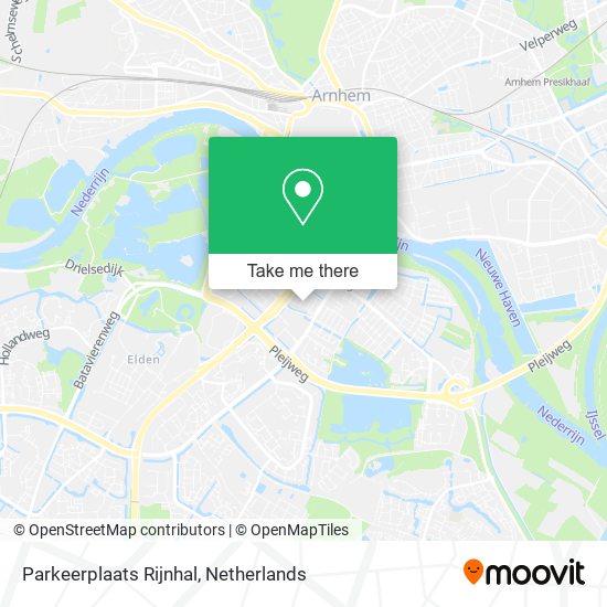 Parkeerplaats Rijnhal map
