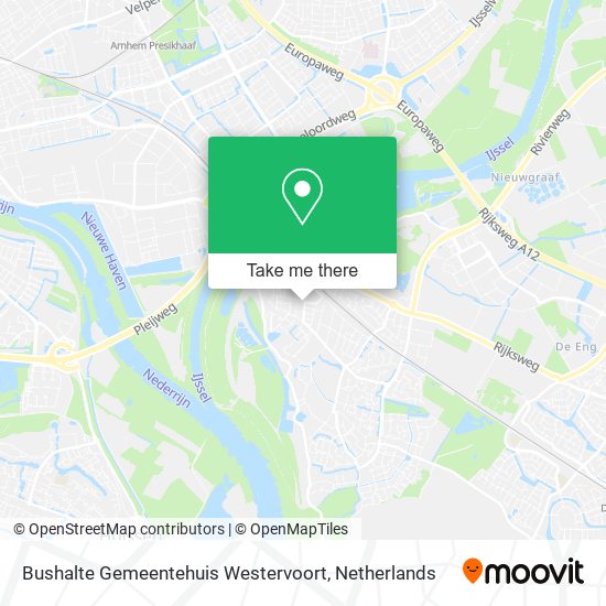 Bushalte Gemeentehuis Westervoort Karte