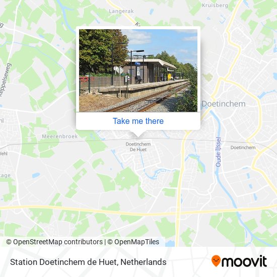 Station Doetinchem de Huet Karte