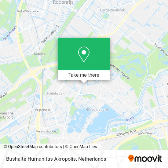Bushalte Humanitas Akropolis map
