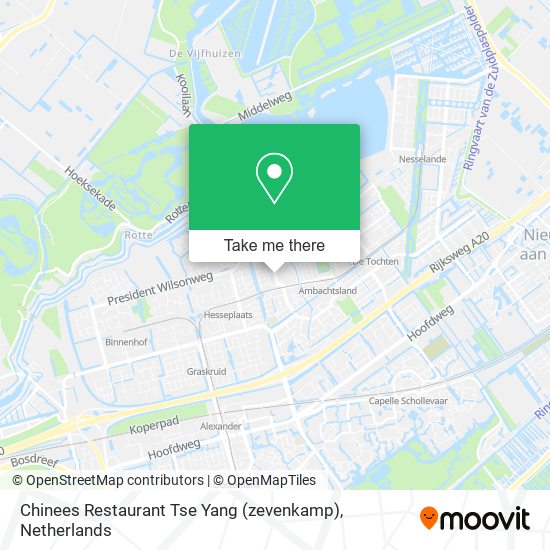 Chinees Restaurant Tse Yang (zevenkamp) map