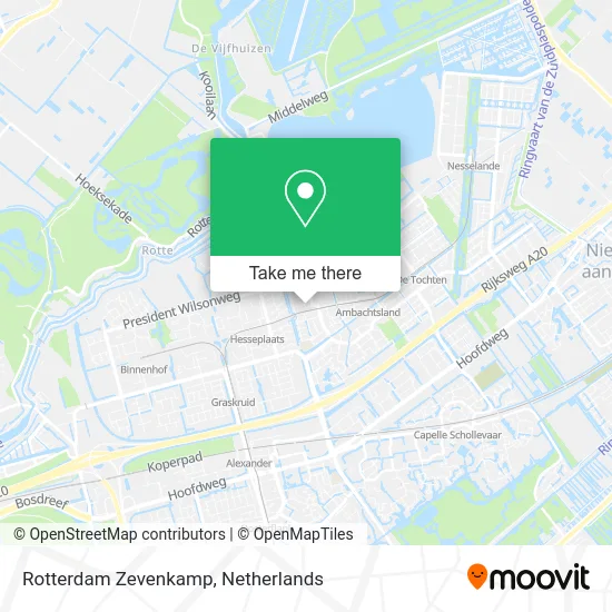 Rotterdam Zevenkamp map