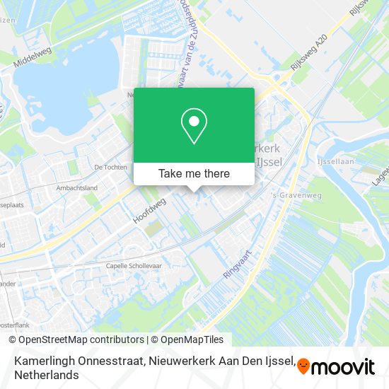Kamerlingh Onnesstraat, Nieuwerkerk Aan Den Ijssel map