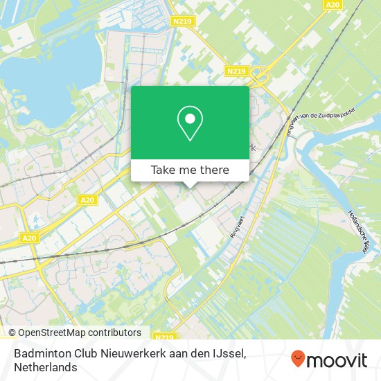 Badminton Club Nieuwerkerk aan den IJssel map