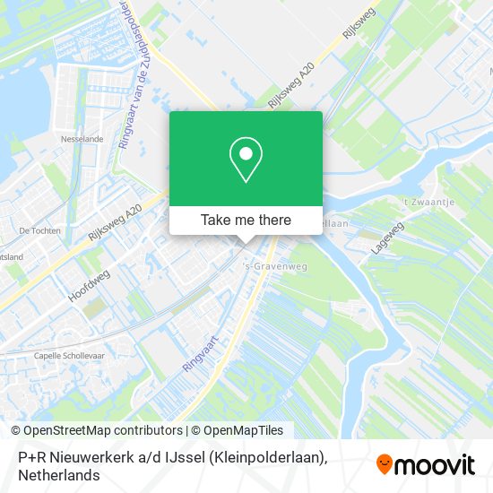 P+R Nieuwerkerk a / d IJssel (Kleinpolderlaan) map