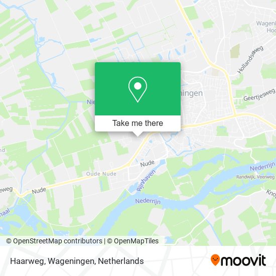 Haarweg, Wageningen map