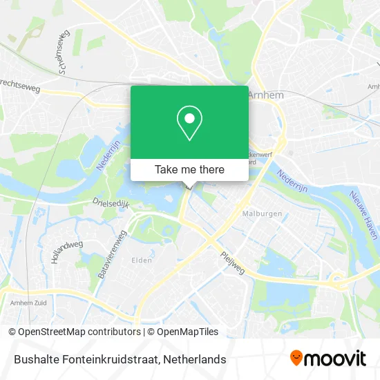 Bushalte Fonteinkruidstraat map