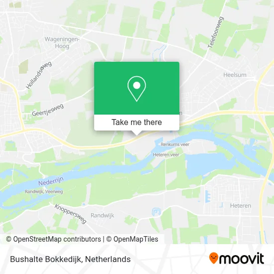 Bushalte Bokkedijk map